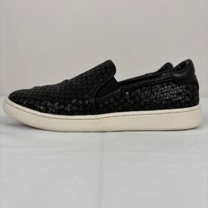 UGG‎ Cas Black Sequin Star Slip On Casual Sneakers Shoes Women's Size 6